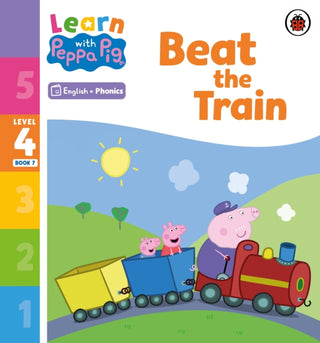 Supplemental image for 9780241576489 - Learn with Peppa Phonics Level 4 Book 7 – Beat the Train (Phonics Reader)