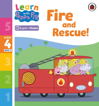 Cover image for 9780241576502 - Learn with Peppa Phonics Level 4 Book 9 – Fire and Rescue! (Phonics Reader)
