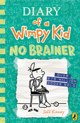 Cover image for 9780241583135 - Diary of a Wimpy Kid: No Brainer (Book 18)