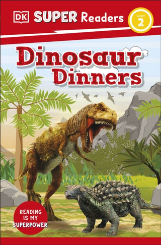 Cover image for 9780241589649 - DK Super Readers Level 2 Dinosaur Dinners