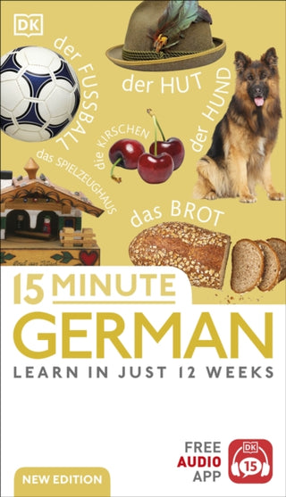 Cover image for 9780241601341 - 15 Minute German