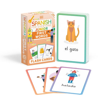 Cover image for 9780241601433 - Spanish for Everyone Junior First Words Flash Cards