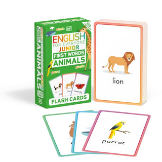 Cover image for 9780241603284 - English for Everyone Junior First Words Animals Flash Cards