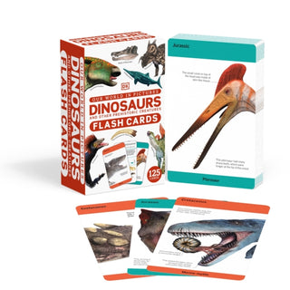 Cover image for 9780241620090 - Our World in Pictures Dinosaurs and Other Prehistoric Creatures Flash Cards