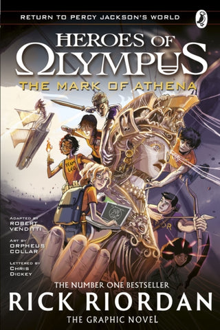 Cover image for 9780241686515 - The Mark of Athena: The Graphic Novel (Heroes of Olympus Book 3)