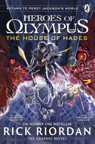 Cover image for 9780241686560 - The House of Hades: The Graphic Novel (Heroes of Olympus Book 4)