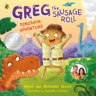 Cover image for 9780241737873 - Greg the Sausage Roll: Dinosaur Adventure