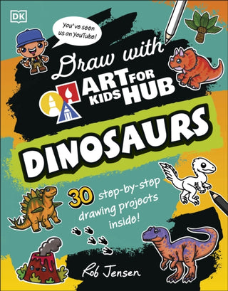 Supplemental image for 9780241753408 - Draw with Art for Kids Hub Dinosaurs