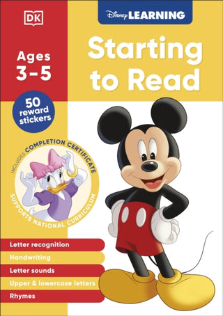 Cover image for 9780241763704 - Disney Learning Starting to Read (Ages 3-5)