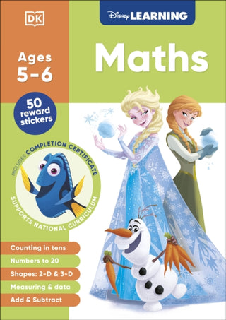 Cover image for 9780241763803 - Disney Learning Maths (Ages 5-6)