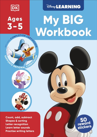 Cover image for 9780241763834 - Disney Learning Big Workbook Ages 3-5