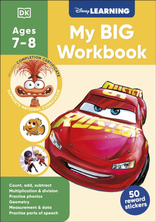 Cover image for 9780241763865 - Disney Learning Big Workbook Ages 7-8 (Year 3)