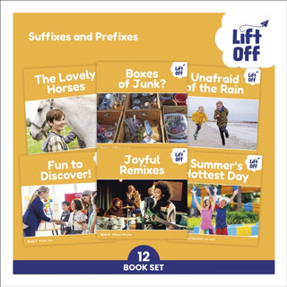 Cover image for 9780241775196 - Phonic Books Lift Off Readers Suffixes and Prefixes