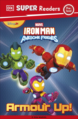 Cover image for 9780241785102 - DK Super Reader Pre-Level Marvel Iron Man and His Awesome Friends Armour Up!