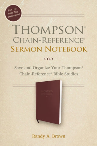 Supplemental image for 9780310159582 - Thompson Chain-Reference Sermon Notebook