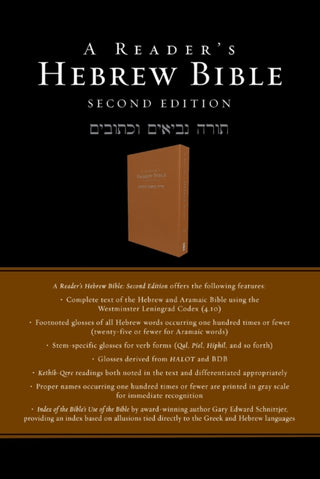 Cover image for 9780310180456 - A Reader's Hebrew Bible