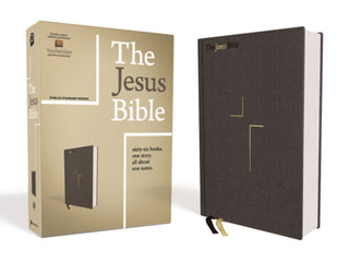 Cover image for 9780310452201 - The Jesus Bible, ESV Edition, Cloth over Board, Gray