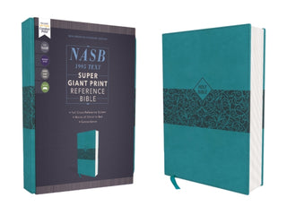 Supplemental image for 9780310454960 - NASB, Super Giant Print Reference Bible (Font Size: 16.5-point), Leathersoft, Teal, Red Letter, 1995 Text, Comfort Print