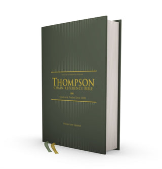 Cover image for 9780310459002 - ESV, Thompson Chain-Reference Bible, Hardcover, Green, Red Letter
