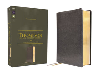 Cover image for 9780310459071 - ESV, Thompson Chain-Reference Bible, Leathersoft, Gray, Red Letter