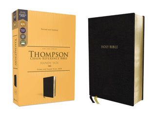 Cover image for 9780310459125 - KJV, Thompson Chain-Reference Bible, Handy Size, European Bonded Leather, Black, Red Letter, Comfort Print