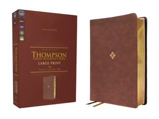 Supplemental image for 9780310459347 - NKJV, Thompson Chain-Reference Bible, Large Print, Leathersoft, Brown, Red Letter, Comfort Print