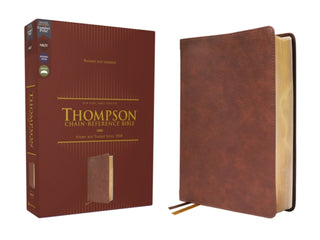 Cover image for 9780310459484 - NKJV, Thompson Chain-Reference Bible, Leathersoft, Brown, Red Letter, Comfort Print