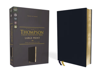Supplemental image for 9780310459545 - NASB, Thompson Chain-Reference Bible, Large Print, Leathersoft, Navy, 1995 Text, Red Letter, Comfort Print