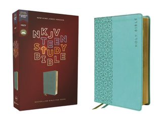 Cover image for 9780310460886 - NKJV, Teen Study Bible, Leathersoft, Teal, Comfort Print