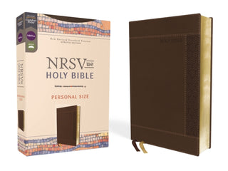 Cover image for 9780310461470 - NRSVue, Holy Bible, Personal Size, Leathersoft, Brown, Comfort Print