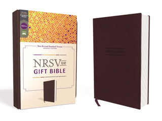 Cover image for 9780310461555 - NRSVue, Gift Bible, Leathersoft, Burgundy, Comfort Print