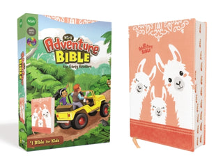 Cover image for 9780310461869 - NIrV, Adventure Bible for Early Readers, Leathersoft, Coral, Full Color, Thumb Indexed Tabs