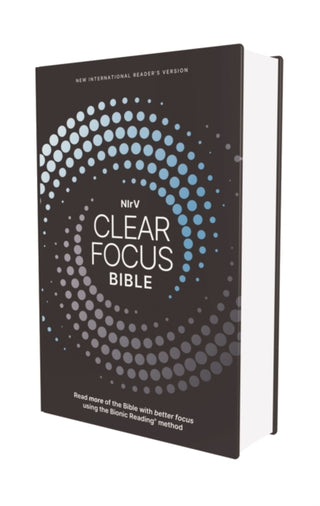 Cover image for 9780310465522 - NIrV, Clear Focus Bible, Hardcover, Charcoal/Blue