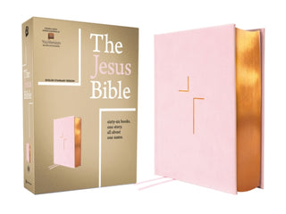 Cover image for 9780310466482 - The Jesus Bible, ESV Edition, Leathersoft over Board, Pink