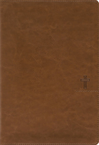 Cover image for 9780310468912 - NASB, Thinline Bible, Giant Print, Leathersoft, Brown, Red Letter, 1995 Text, Comfort Print