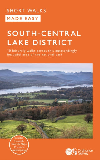 Cover image for 9780319093139 - OS Short Walks Made Easy - Ambleside, Windermere, Hawkshead and Coniston (South Central Lakes)