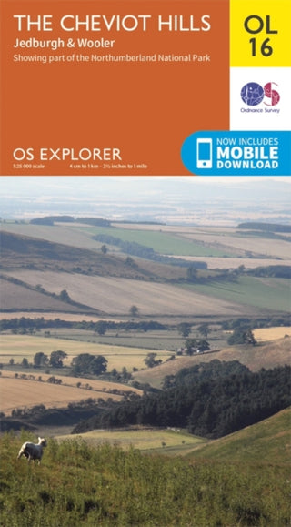 Cover image for 9780319242551 - The Cheviot Hills, Jedburgh & Wooler