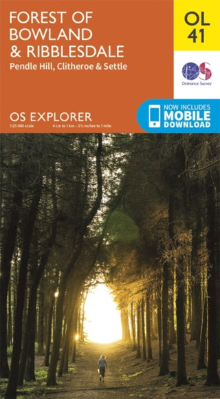 Cover image for 9780319242803 - Forest of Bowland & Ribblesdale, Pendle Hill, Clitheroe & Settle