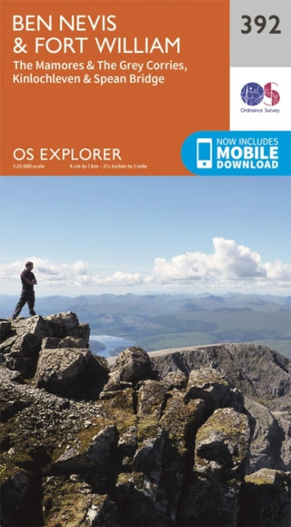 Cover image for 9780319246351 - Ben Nevis and Fort William, the Mamores and the Grey Corries, Kinlochleven and Spean Bridge