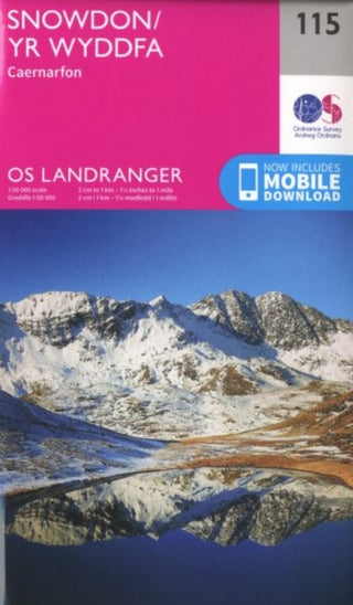 Cover image for 9780319262139 - O.S. Landranger 115 Snowdon/Yr Wyddfa