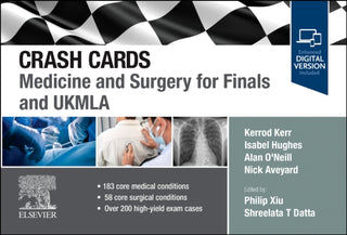 Cover image for 9780323881555 - Crash Cards: Medicine and Surgery for Finals and UKMLA