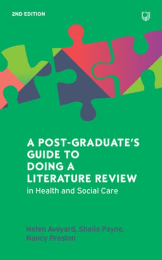 Cover image for 9780335249916 - A Postgraduate's Guide to Doing a Literature Review in Health and Social Care, 2e