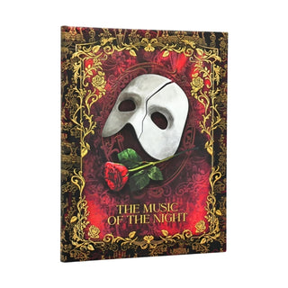 Cover image for 9780349723792 - Masked Melody Ultra Custom Lined Hardcover Journal, 144pg, 120GSM, Andrew Lloyd Webber Collection by Paperblanks (Phantom of the Opera)