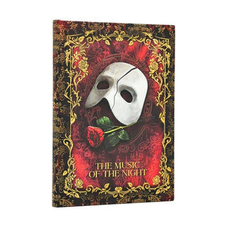 Cover image for 9780349723822 - Masked Melody Midi Custom Unlined Hardcover Journal, 144pg, 120GSM, Andrew Lloyd Webber Collection by Paperblanks (Phantom of the Opera)