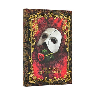 Cover image for 9780349723839 - Masked Melody Mini Custom Lined Hardcover Journal, 176pg, 85GSM, Andrew Lloyd Webber Collection by Paperblanks (Phantom of the Opera)