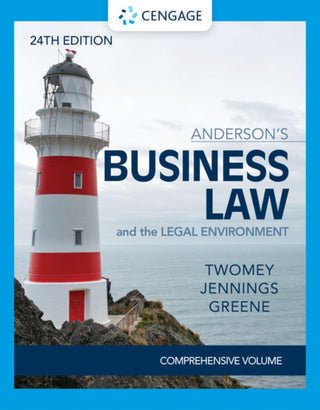 Cover image for 9780357363744 - Anderson's Business Law & The Legal Environment - Comprehensive Edition