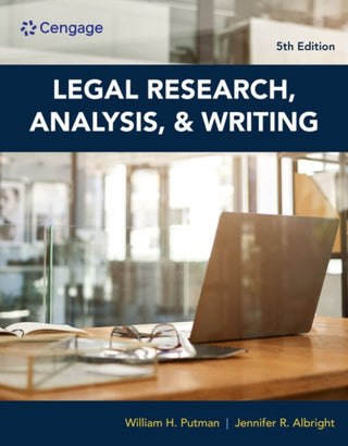 Cover image for 9780357619445 - Legal Research, Analysis, and Writing