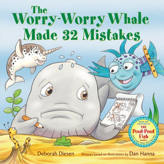 Cover image for 9780374391539 - The Worry-Worry Whale Made 32 Mistakes