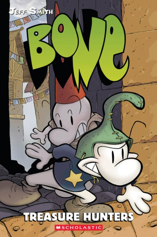 Cover image for 9780439706339 - Treasure Hunters: A Graphic Novel (BONE #8)