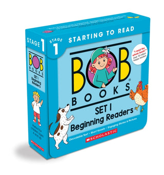 Cover image for 9780439845007 - Bob Books: Set 1 - Beginning Readers Box Set (12 Books)